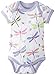 Hatley Baby Girls Infant AOP One Piece Dragonflies Bodysuit, White, 9-12 Months (Manufacturer Size:6-12 Months)