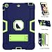 Produktbild iPad Mini Case, iPad Mini 2 Case, iPad Mini 3, uzer (Heavy Duty stoßfest Anti-Rutsch Silikon High Impact Resistant Hybrid Drei Schicht Armor Schutzhülle mit Ständer für iPad Mini 1/2/3, Navy+Green