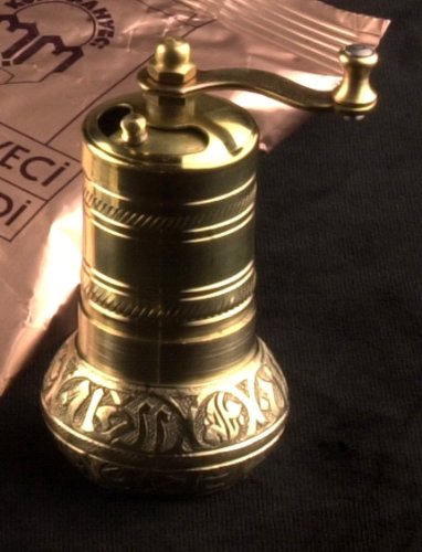 Turkish Emporium Salz-, Pfeffer-, Gewürzmühle Messing Pfeffermühle