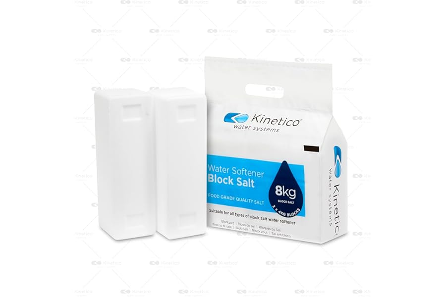 KINETICO Block Salt - for Water Softeners - 6 bags with 12 blocks total - Delivers Superior Performance