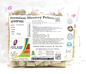 ADILAID Premium Monkey Pellets (400 GMS)