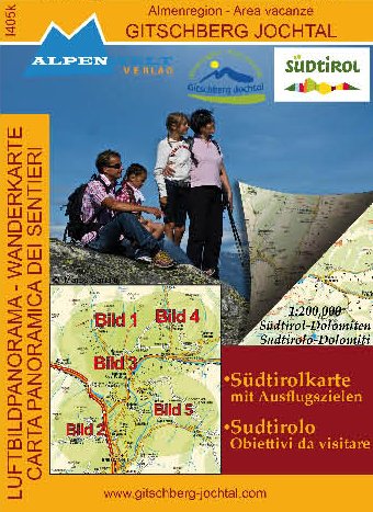 Gitschberg-Jochtal Südtirol (I405K) (Südtirol-Karte mit Ausflugszielen
