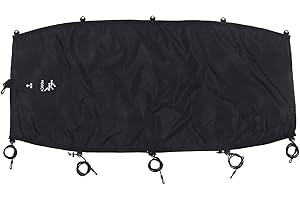 TYTOGE Spray Deck Kayak, Kayak Cockpit Drape Cover Waterproof Cockpit Cover Kayak Canoe Cockpit Accessories for Boating (L)