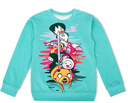 THENICE Women's Sport Pullovers Couples Sweater Sweatshirt T-shirt (Anime sword)