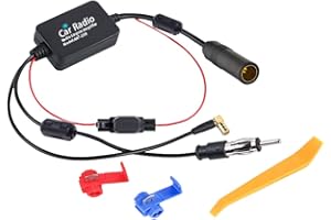 Vecys FM/AM DAB DAB+Samochodowa Antena Sygnał Wzmacniacz DIN żeński na DIN Męski na SMB żeński adapter Prawego Kąta 12V Samochodowy Wzmacniacz Sygnału Radiowego