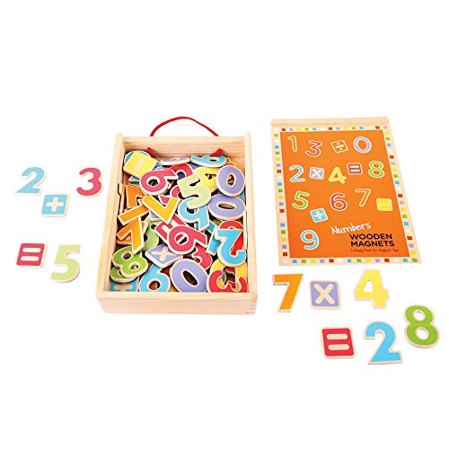Bigjigs Toys Magnetische Holzzahlen - 2