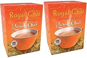 Royal Chai Premium Instant Karak Indian Tea 200g (Pack of 2) – Natural, Sweetened