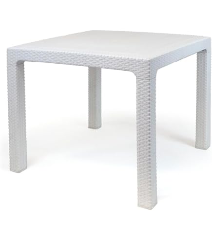 Tavolo Nettuno Bianco 80x80x72 Cm - Design Moderno, Pratico Per Interni - Foto 3