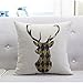 Produktbild Simple nordic kissen/geometric deer sofa kissen/baumwoll-leinen kissen kissen-D 53x53cm(21x21inch)VersionB