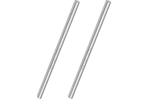 2PCS Youzzei Round Steel Rod, 5mm x 200mm Metal Rods Bar, Upgraded High Speed Steel Lathe Bar Stock for Shaft Gear Drill Lathes Boring Machine Turning Miniature DIY Craft