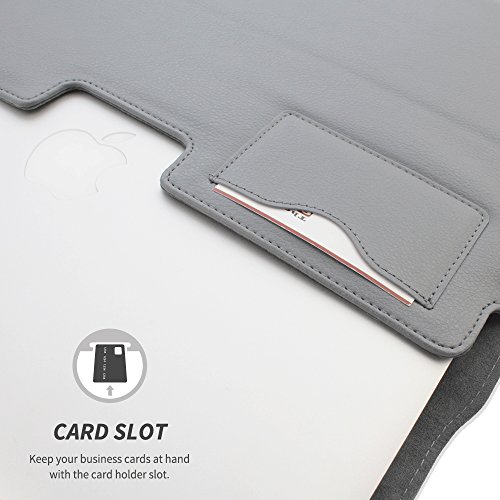 TheSnugg B00FJ6FZXW 13Zoll Ärmelhülle Grau Notebooktasche – Notebooktaschen (33 cm (13 Zoll), Ärmelhülle, Grau, Baumwolle, Polyurethan, Einfarbig, Nubuck fibre) - 2