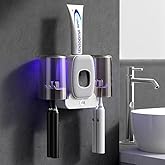 Désinfectant UV pour brosse à dents - Support mural avec ventilateur de stérilisation - Fonction de séchage - Stérilisateur i
