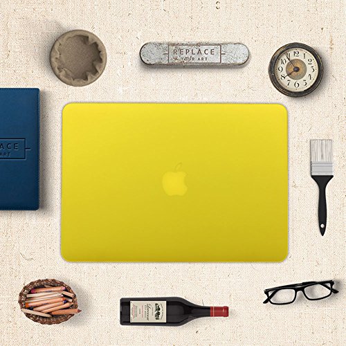 Batianda – 3 in 1 MacBook Pro 15 Gehäuse (keine Retina) Matte Ultra dünne Hard Case Cover & Tastaturabdeckung und Display Schutz für MacBook Pro 15,4 Zoll Non Retina [Modelle: A1286] – Neon Gelb - 6