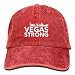 Produktbild Hoswee Baseballmütze Hüte Kappe We Are Las Vegas We Are Strong Plain Adjustable Cowboy Cap Denim Hat for Women and Men