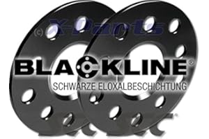 X-PARTS 10mm Spurverbreiterung Schwarz 5x112 5mm pro Seite Nabenlochbohrung: 66,6 mm