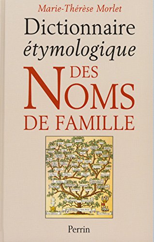couverture de : Dictionnaire &eacute;tymologique des noms de famille