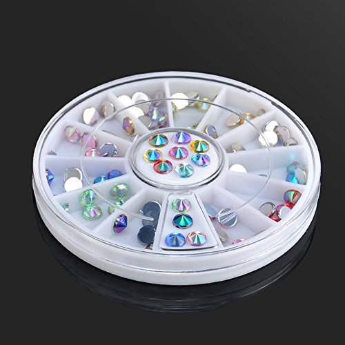 Blue Vessel 3D-Nagel-Kunst Edelsteine Kristall Glitter Strass DIY Dekoration-Rad - 5