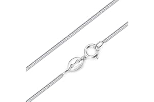 DALARAN 925 Sterling Silver 16 18 20 24 Inch Box Chain Cable Snake Rope Chain Italy Necklaces for Women