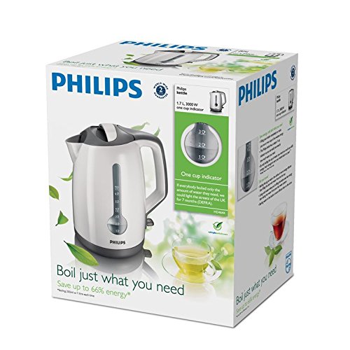 Philips HD4644/00 Energy Efficient Kettle, 3000 Watt, 1.7 Litre The