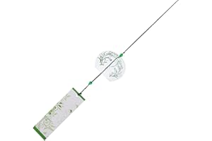 VALICLUD Japanische Windglocke Glas Garten Windspiele Wind Glocke Indoor Feng Shui Wind Chime Glücksbringer Autospiegel Glaskugel Anhänger für Auto Zuhause Balkon Terrassen Deko Fensterdeko