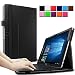 Produktbild Infiland Samsung Galaxy Tab Pro S 12 Zoll Hülle Case -Slim Fit Folio PU-lederne dünne Kunstleder Schutzhülle Cover Tasche für Samsung Galaxy Tab Pro S SM-W708 30,7 cm (12 Zoll) Tablet-PC(mit Auto Schlaf / Wach Funktion,Tablet und Tastatur sind nicht entgehaltet)(Schwarz)