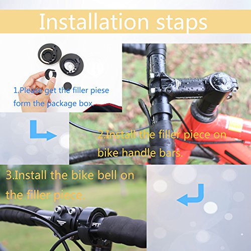 Anyyion Fahrrad glocke Und Fahrradklingel Für Road TT Mountain Bikes； （groß 31.8 mm） - 6
