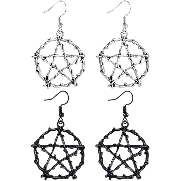 Kawailay Orecchini a Forma di Luna Gotica Vintage Con Ciondolo Rock Punk - Mezza Luna, da Donna - Argento Nero Kawailay Orecchini a Forma di Luna Gotica Vintage Con Ciondolo Rock Punk - Mezza Luna, da Donna - Argento Nero