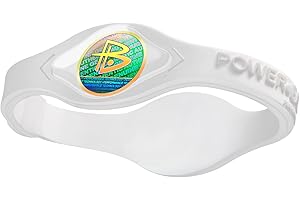 Power Balance L'originale braccialetto da polso originale, in gomma siliconica, per uomini e donne, sicuro, impermeabile, leggero, durevole
