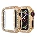 Produktbild bloatboy Schutzhülle Für Apple Watch Serie 4 40mm, TPU Bling Diamant Kristall Strass Glänzend Halbe Packung Gehäuse Beobachten Schutzhülle (Roségold)