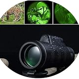 Tipo: monocular Telescopio monocular de visión Nocturna ultracompacto de 35 x 50 HD Optics BAK4, para Camping, Senderismo al Aire Libre, 30