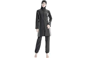 ziyimaoyi Frauen Muslimischer Badeanzug Set Damen Burkini Muslimische Badebekleidung Islamischer Badeanzug Bathing Beachwear