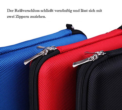 FunYoung Aufbewahrungstasche Organizer für USB Sticks SD Speicherkarte Schutzhülle Farbwahl (Blau) - 6