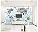 Produktbild Qinmon 3D Wandbild Tapete Pintura De Carta De Mapa Mundial Wand-Aufkleber Wohnzimmer Schlafzimmer 150Cmx90Cm|59.05(In) X35.43(In)