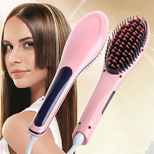 Efloral Brush Hair Straightener ,Detangling Hair Brush for Faster, Instant Magic Silky Straight Hair Styling,zero Damage, Anion Hair Care, Anti Scald, Massage Straightening Irons