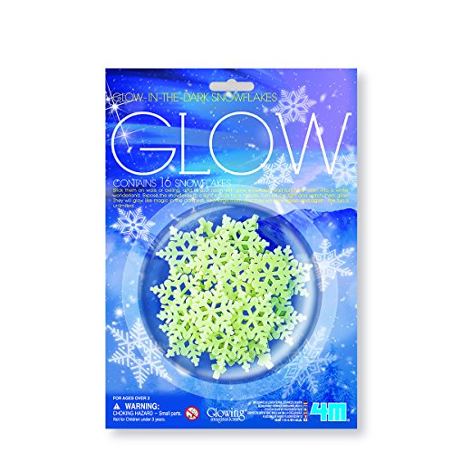 4M Great Gizmos 405938 Glow Snowflakes Sticker