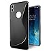Produktbild Conie Rückschale kompatibel mit iPhone X, Schwarze Silikon Backcover Schutzhülle aus sturzsicheren TPU Kratzfest Kantenschutz