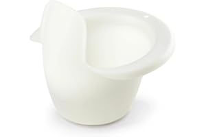 Easypisi Baby-Töpfchen zum Abhalten (Weiß/ungefärbt), Windelfrei, Babytopf WC/Klo, mobiles Jungen/Mädchen Kindertöpfchen bis 1 Jahr, Baby Zubehör, Made in Germany