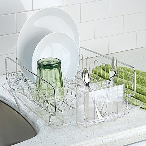 InterDesign Forma Lupe Abtropfgestell, Durchsichtig/Edelstahl - 2