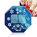 Nail Art Plate, GAXUVI Christmas DIY Image Stamp Stamping Plates Manicure Template Nail Art Plate