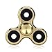 Produktbild Spinner Fidget Spielzeug für die Hand / Finger als Ablenkung aus Teilcarbon mit Drei / Trio Kugellager Perfekt für ADS, ADHS, Angstzustände und Autismus Erwachsene Kinder (Gold Aluminiumlegierung)