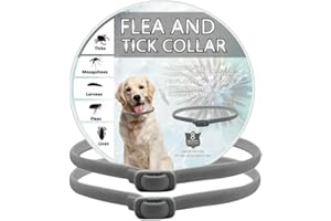 HDAKDDHG 2 Pack Dog Repellent Collars, Adjustable Small-Medium-Large Dog Repellent Collar, Natural Repellent Collar for Dogs, Waterproof-grey