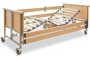 Burmeier Pflegebett Dali Standard mit Holzseitengitter Seniroenbett