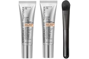 QOCUILC Lot de 2 Sérums anti-rides Instant Firm Temporary Eye Tightener,instant lifting eye cream,Hydratant Et Nourrissant Réduit les Poches Sous les Yeux et Les Ridules avec 1 Brosses