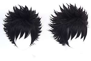 OSIAS Peluca Cosplay Anime, Peluca Fiesta Halloween, Redecilla Gratis(Dabi)