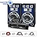 Produktbild DJ PA Set Blue Star Series Bassmix 1600 Watt Anlage Boxen, Verstärker, Mixer + Kabel (für 250 Personen, musiksensitiver blauer LED-Lichteffekt, Stereo-Cinch-Anschluss) blau