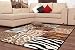 Produktbild One Couture STYLE BEIGE KASTEN DESIGN PATCHWORK LEOPARDEN RETRO FLACHFLOR TEPPICHE ZEBRA, Größe:190cm x 280cm