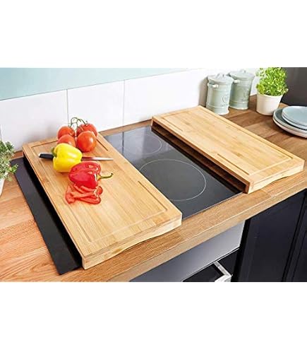 Piastra Copertura Fornelli Vetroceramica 80x52 Cm – Marrone – Multifunzione 6 In 1