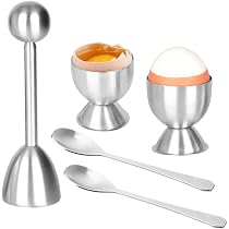 Coupe-Œuf 2 En 1 ORAGKE – Toqueur Et Coquetier Ressort Acier Inox 304, Coupe Œuf Coque/Dur Facile, Séparateur Coquille, Lave-Vaisselle