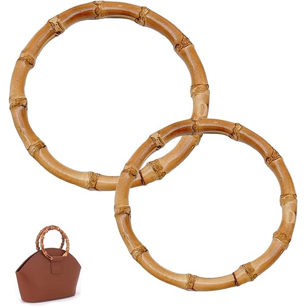 8 Anses En Forme De D Pour Sac à Main - DIY Réparation Sac - 4 Couleurs (Transparent, Marron, Fleur, Bois)