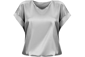 GENERIC Damen Kurzarm T-Shirt Tunika Tops,Rosa Leinenbluse,Blümchen Bluse,Damen Sport T Shirt,Folklore Bluse,Bluse Weiß Rüschen,Dirndlbluse Rosa,Chiffon Bluse Festlich